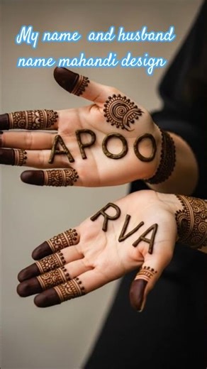 Name Wise Mahandi Design #love #trending #ytshorts #shorts #ytshorts #youtubeshorts