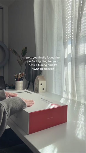 Perfect Desk Lighting for Filming and Work | Amazon Finds