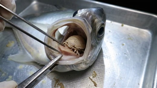 Watch what happens when a parasite enters a fish