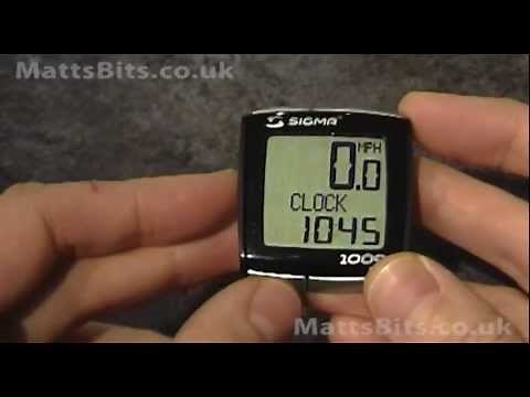 Setup A Sigma BC 1009 Cycle Computer