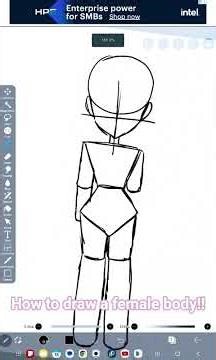 How to Draw a Female Body ✏️ | Easy Drawing Tutorial #shorts