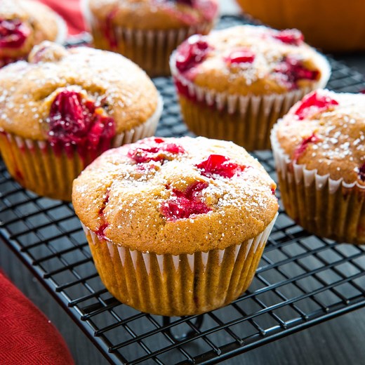 Pumpkin Cranberry Muffins