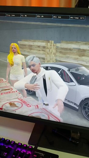 Dynamic Dance Performance Near a Sports Car