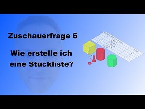 DesignSpark Mechanical Deutsch " Wie erstelle ich eine Stückliste " CAD