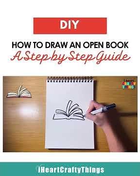 How to Draw an Open Book - Easy Step-by-Step Tutorial for Beginners #howtodraw #drawingtutorial
