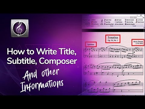 Skilled Sibelius - How to write text and other information score