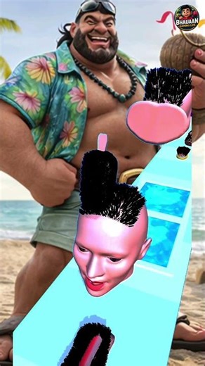 Body Hair Removal Funny Game 🪒 #Shorts #MobileGame #FunnyGame