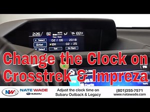 How To Change the Clock on Subaru Crosstrek & Impreza
