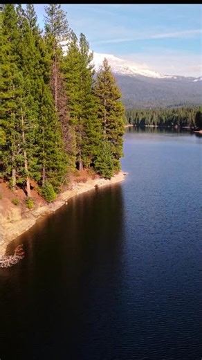 Chasing the Peak of Mount Shasta | Peaceful Nature Cinematic Film | Birds eye view of mount Shasta
