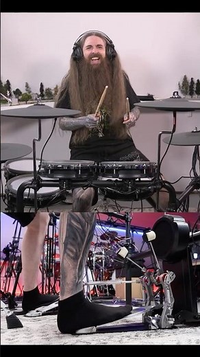 Testing my new electronic drum kit
