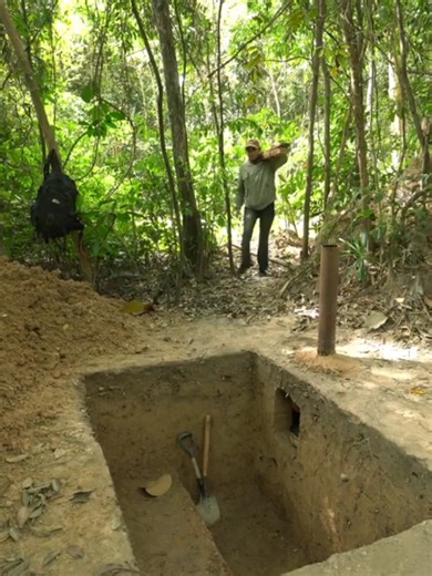 Building a Hidden Dugout Shelter for Winter Survival