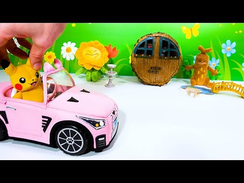 Pokemon get a New House Toy Learning Video! Reading Video for Kids =)