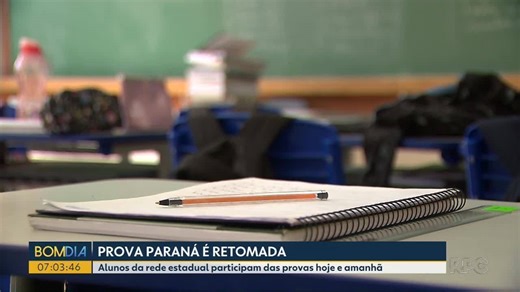 Alunos da rede estadual fazem a Prova Paraná