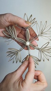 Easy Snowflake from Toilet Paper Rolls ❄️ #easycraft #diy #snowflake #papersnowflake #christmas #tutorial #recycling | Day with DIY