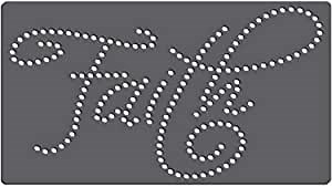 Rhinestone Genie RT2-EXP001 Faith Magnetic Rhinestone Template