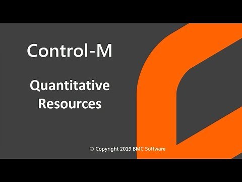 Control-M Quantitative Resources