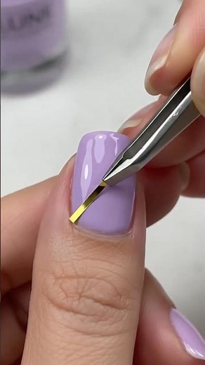 Purple Nail art design #nailart #beauty