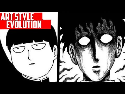 mob psycho 100 art style evolution