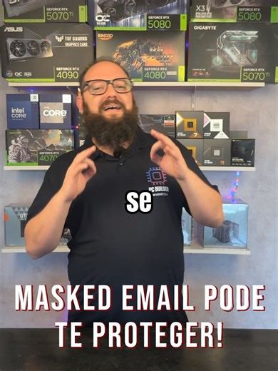 ⚠️ Nunca use seu email real em site aleatório! Masked email cria endereços descartáveis que redirecionam pra você. Vazou? Deleta o alias. Seu email verdadeiro continua protegido. #Dicas #Segurança #Privacidade #PCBuilder