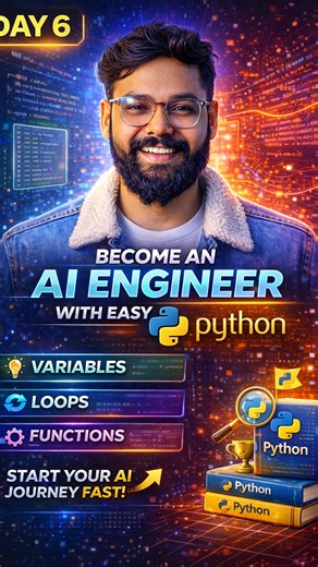Darahas | Startups, AI & Tech on Instagram: "Comment “Python” to get suggest learning resources to start with and become an AI Engineer #darahasmuggu #aitools #ai #chatgpt #aifuture"