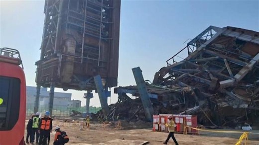 Several trapped after collapse at South Korea power plant: official