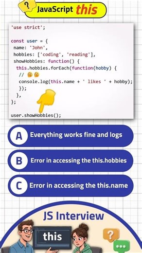 JS 'This' Trap🚨: Why Your Code CRASHES in Strict Mode #js