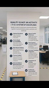 53K views · 179 reactions | Quality is a system of discipline #followersreelsfypシ゚viralシfypシ゚viralシalシ #quality #manufacturing #process #RCA #leansixsigma #QualityImprovement #QMS #system | Quality professional | Facebook