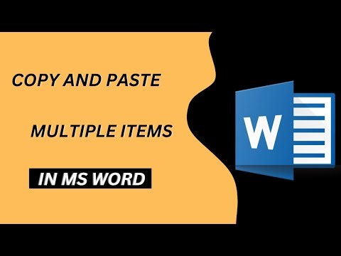 How to Copy and Paste Multiple Items in MS Word | Easiest Way to Copy Multiple Items in MS Word