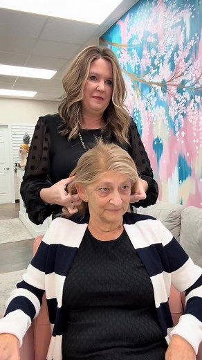29K views · 574 reactions | 53.Ms. Mary has cancer and drove 7 hours with her daughters to get a wig. Came in with tears and left with smiles. Please keep her in your prayers! #fyp #georgiahairsolutions #youareworthit #cancer #pray | Hairsolutions Center | Facebook