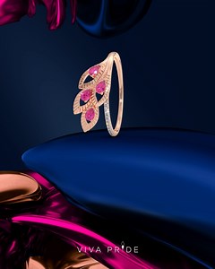 Trend meets timeless. Discover Viva Magenta through Pink Corundum's iridescence and Viva Pride's avant-garde designs. #BlueStone #VivaPride #PantoneColorOfTheYear | BlueStone