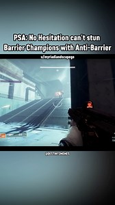96K views · 193 reactions | PSA: No Hesitation can't stun Barrier Champions with Anti-Barrier | Destiny 2 Memes | Facebook