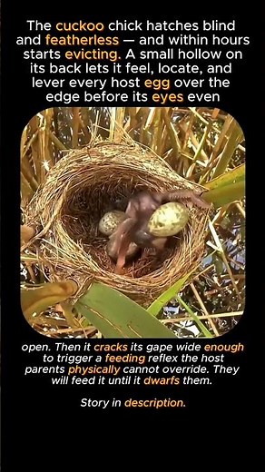Born to Betray #wildlife #cuckoo #birds #animalfacts #nature #animalshorts #viral #wow #animals