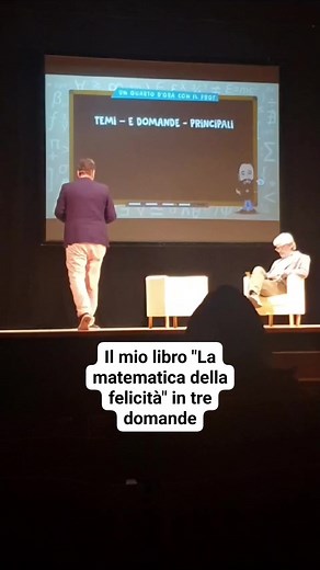 3.3K views · 47 reactions | Il mio libro "La matematica della felicità" in tre domande. P. S.: buona domenica a tutti voi 殺 | Un quarto d'ora con il prof | Facebook