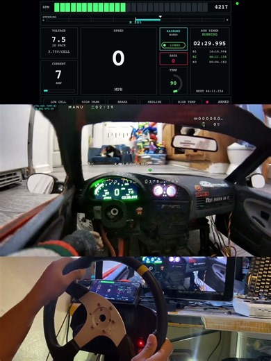 Full Sim-to-RC Immersion — RC Car WebDash + FPV + Sim Wheel