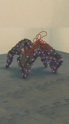 These triangular robots assemble to form huge structures