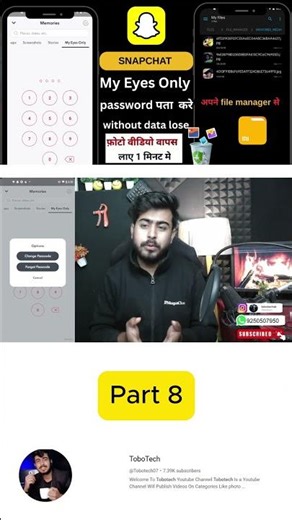 part 8 | Snapchat My Eyes only Forgot Password 2026 | My Eyes only Photo Recovery | tobotech