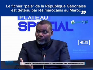 71K views · 1.3K reactions | ⚫ #Éducation  ️- "Le fichier "paie" de la République Gabonaise est détenu par les marocains au Maroc." Le leader syndical Pierre Minsta explique le motif de la programmation pour le mois de février par le gouvernement concernant les #évolutions #financières réclamées par les enseignants gabonais ⚫ | La Télé Mobile | Facebook