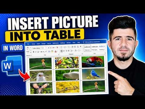 How to insert picture into table in word