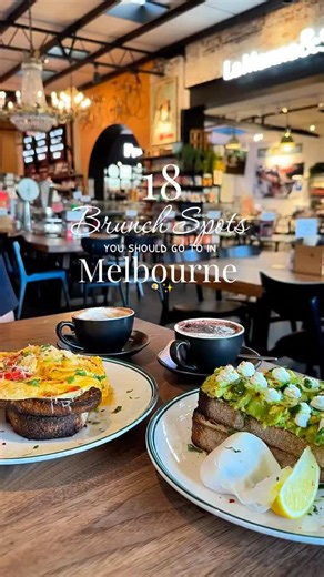 Melissa| Travel & Melbourne 🇦🇺 on Instagram: "☕️ 18 brunch spots in Melbourne you need to try, from cosy South Melbourne cafés to Brunswick’s best brews & drool-worthy takeaway sandwiches 🥪💛 #Melbourne #Melbournefood #Brunch #breakfast #melbournecafe"