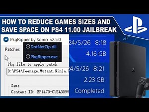 Reduce Games Sizes & Save Disk Space on PS4 11.00 Jailbreak and Lower