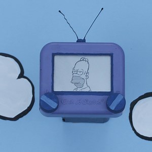 248K views · 566 reactions | Your favorite character from The Simpsons drawn on an Etch A Sketch... | Elite Daily | Facebook