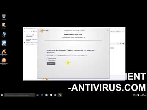 Désinstallation d'Avast sous Windows 10