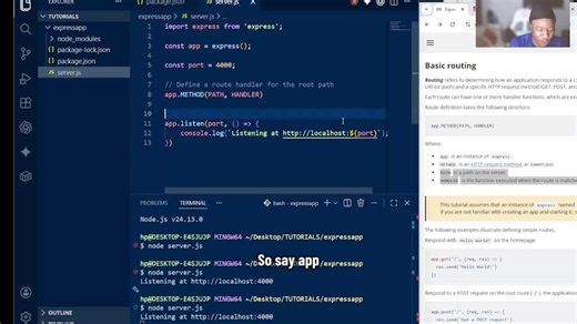How to Define Routes with app instance and Send Responses in Express