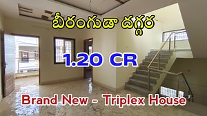 #flatsforsale #housesforsale #plotsforsale Triplex Villa @ 1.20 CR || 150 Sq.Yards Brand New Triplex House For Sale in Hyderabad Gated Community ---------------------------------------------------------------------- Type: Triplex Villas BHK: 3BHK Home Theatre Facing: East & West Facing Approvals: HMDA Age: Brand New Loan facility: Available Size (Sft/Sqyrd) : 150 sq.yards Sft: 2700 Sft Dimensions: 30*45 AMENITIES : (Gated Community) Car Parking, Bore, Club House, Swimming Pool, Children Play Are