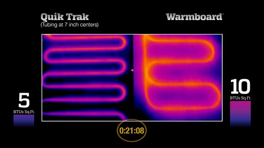 Thermographic Video - Quik Trak vs. Warmboard
