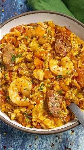 Jambalaya Recipe - Chicken, Shrimp and Sausage