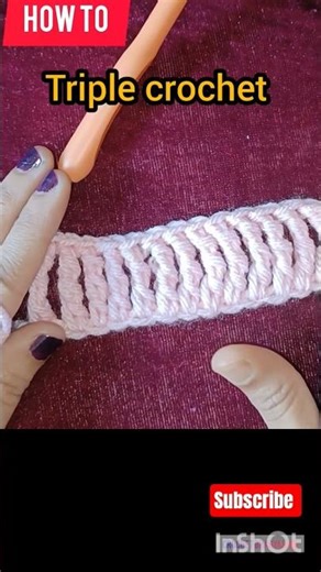 How to Triple Crochet Step-by-Step #crochet #shorts #shortsfeed #ytshorts