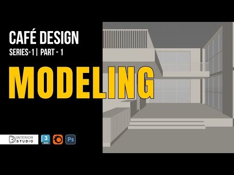 Café Design in 3ds Max | Part-1 Modeling Tutorial | Series-1 | @3dinteriorstudio