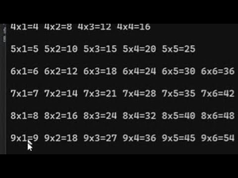 C# 學習 99乘法表