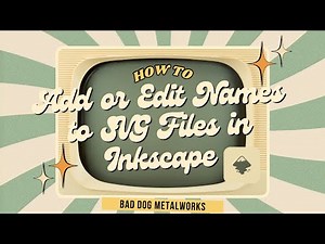 How to Add or Edit Names to SVG Files Using Inkscape Easy Tutorial for Beginners